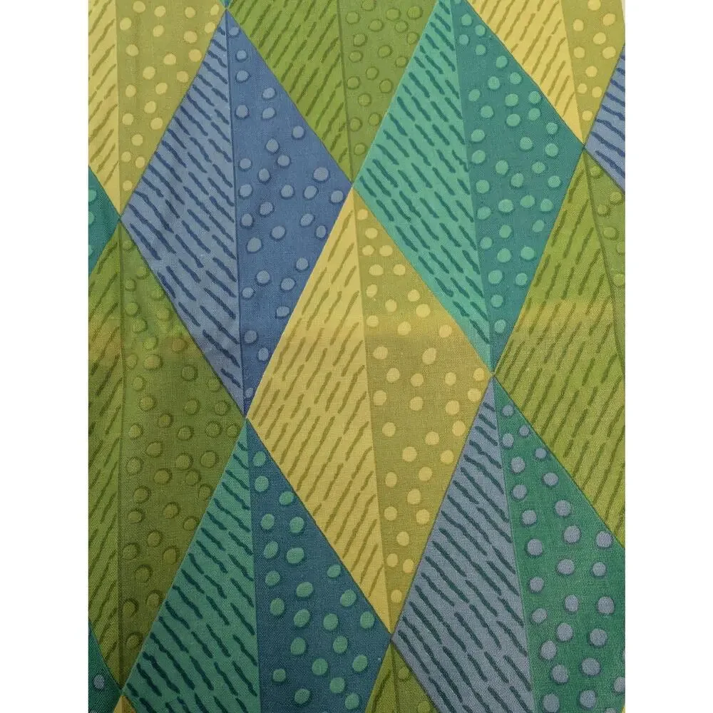 Bloomcraft Anju Signature Geometric Diamond Screen Print Fabric 2.75 yards